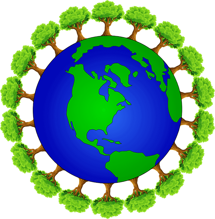 nature logo of world