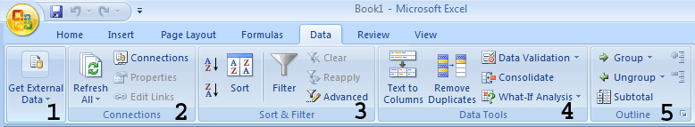 ms-excel data