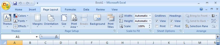 ms-excel Page Layout