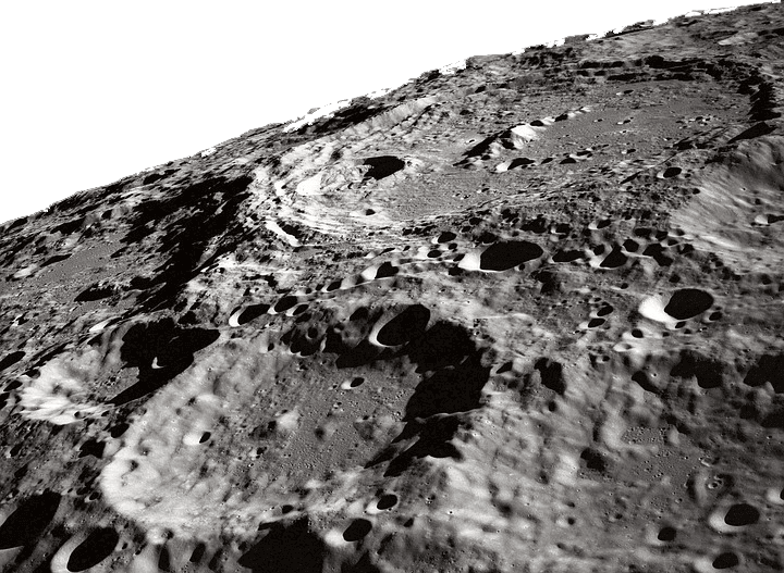 landshape of moon